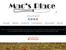 Tablet Screenshot of macsplaceco.com